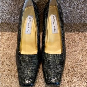 Bellini wide heeled pumps.